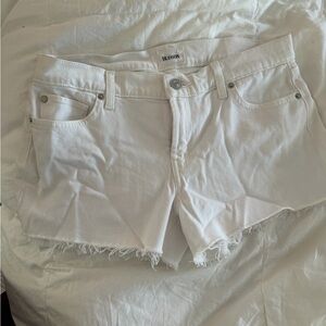 Hudson Jeans Crisp White Shorts